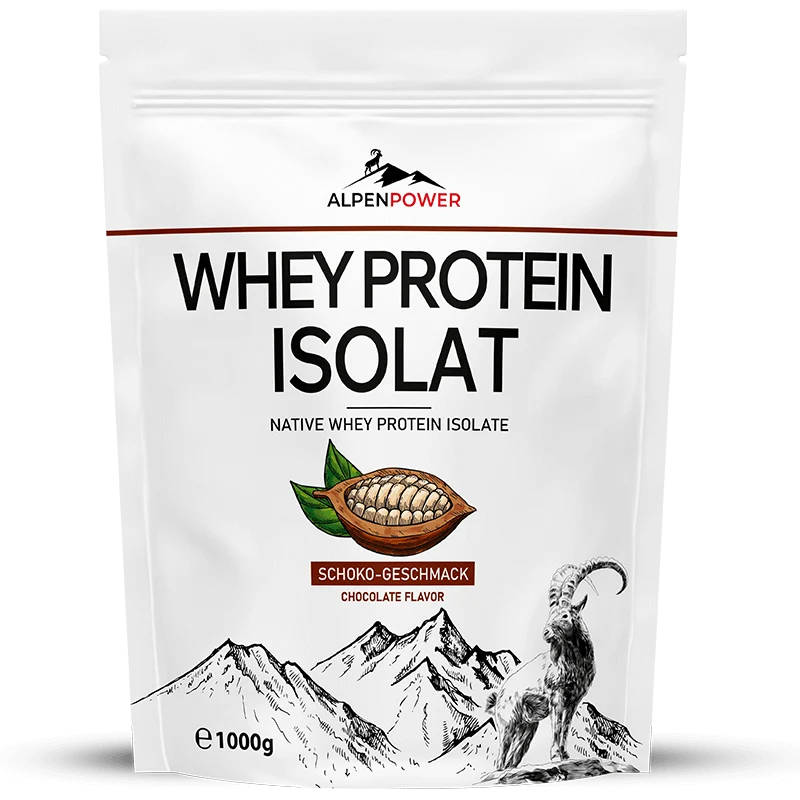 Whey Protein Isolat [Kakao, 1 kg] - Alpenpower