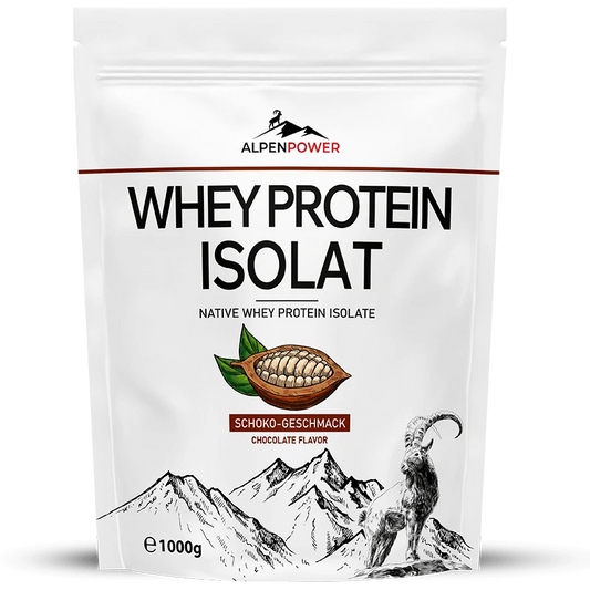 Whey Protein Isolat [Kakao, 1 kg] - Alpenpower
