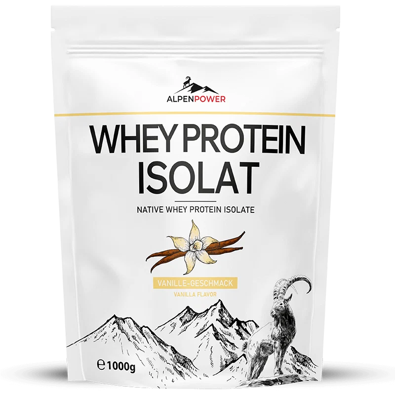 Whey Protein Isolat [Vanille, 1 kg] - Alpenpower